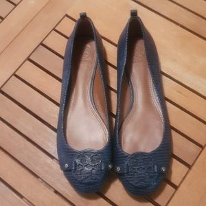 Tory Burch Navy Mini Miller Flats